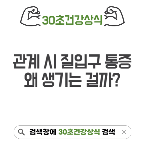 관계 시 질 입구 통증