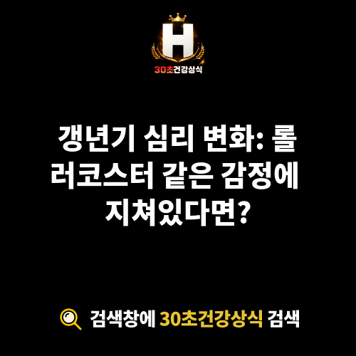 갱년기 심리 변화