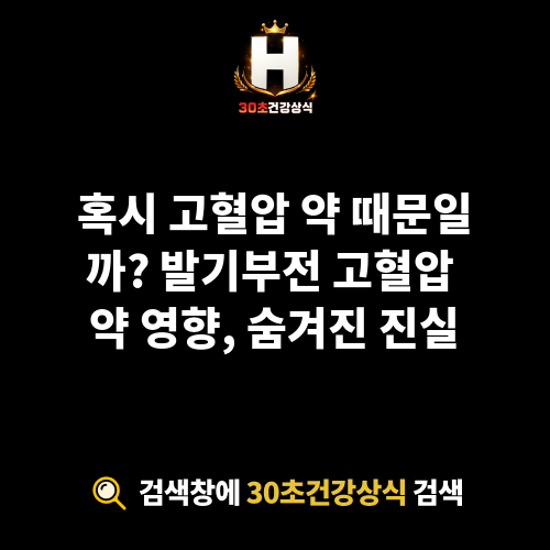 발기부전 고혈압 약 영향