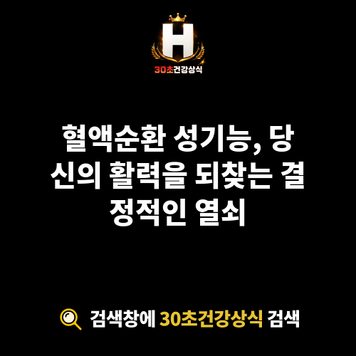 혈액순환 성기능
