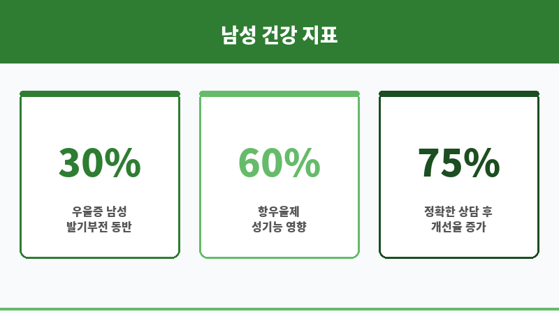 발기부전 우울증 약 영향 보조 이미지