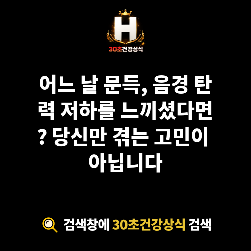 음경 탄력 저하
