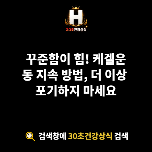 케겔운동 지속 방법