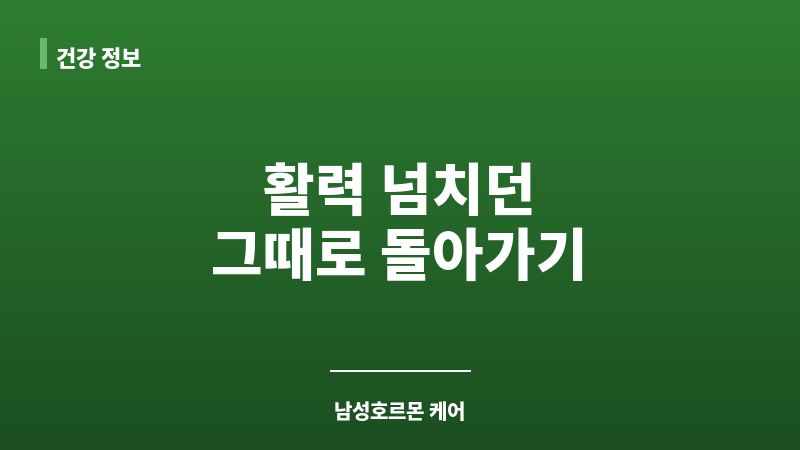 50대 남성호르몬 수치 보조 이미지 50대 남성호르몬 수치 보조 이미지
