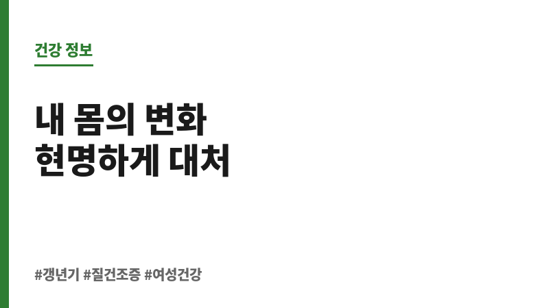 갱년기 질건조증치료 보조 이미지 갱년기 질건조증치료 보조 이미지