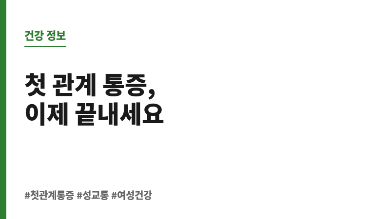 첫관계 통증 보조 이미지 첫관계 통증 보조 이미지