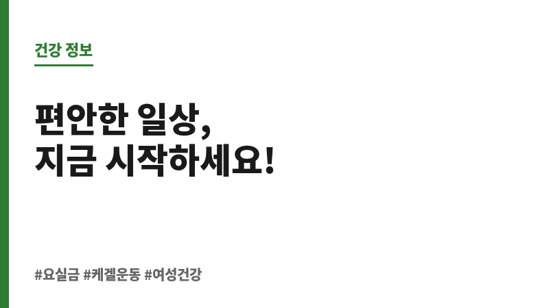 요실금 운동 치료 보조 이미지 요실금 운동 치료 보조 이미지