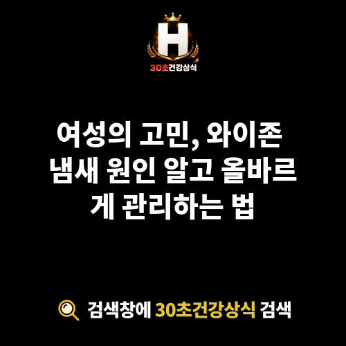 와이존 냄새 원인