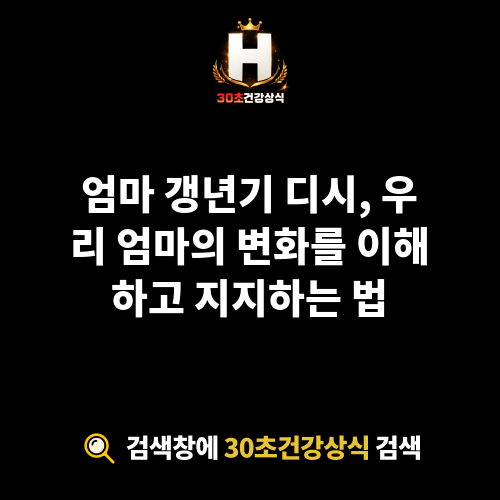 엄마 갱년기 디시