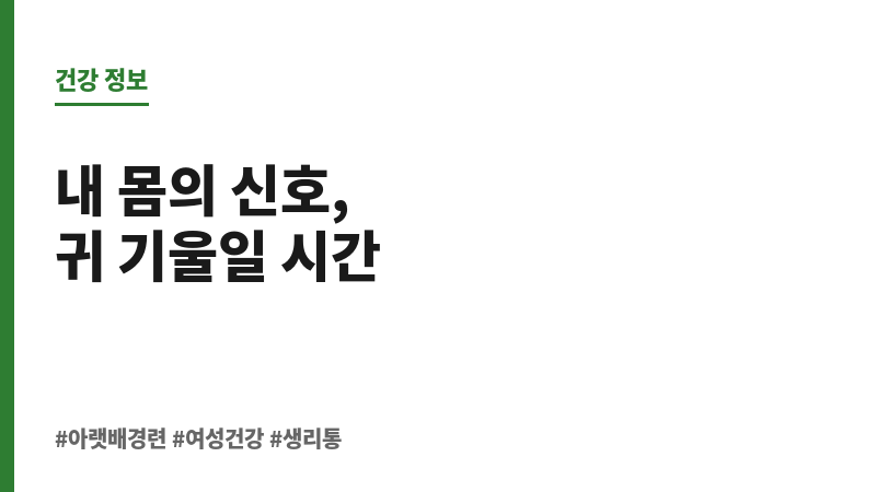 아랫배 경련 보조 이미지