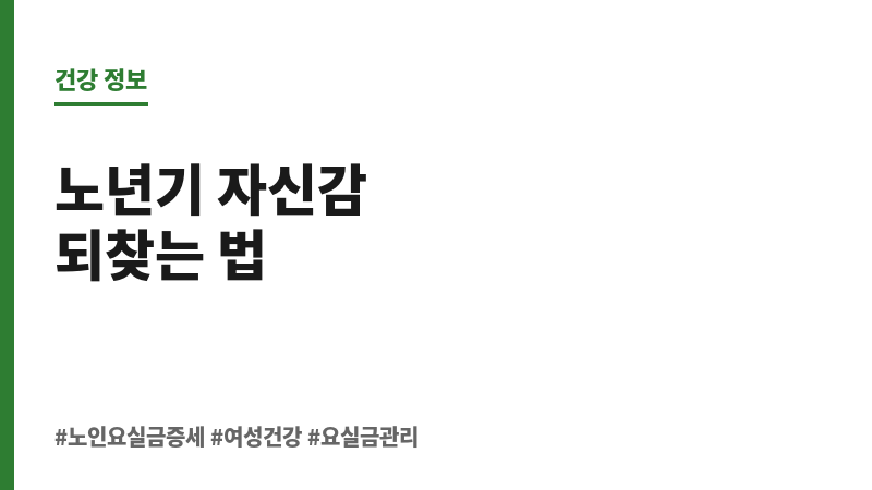노인요실금증세 보조 이미지