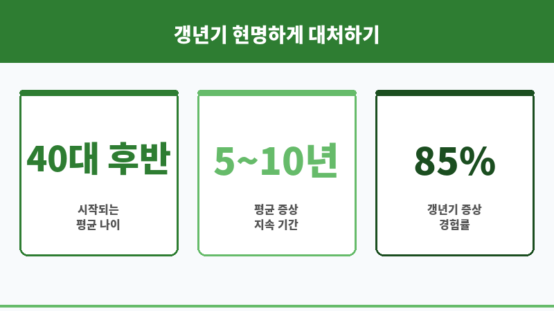 여성 갱년기 기간 보조 이미지
