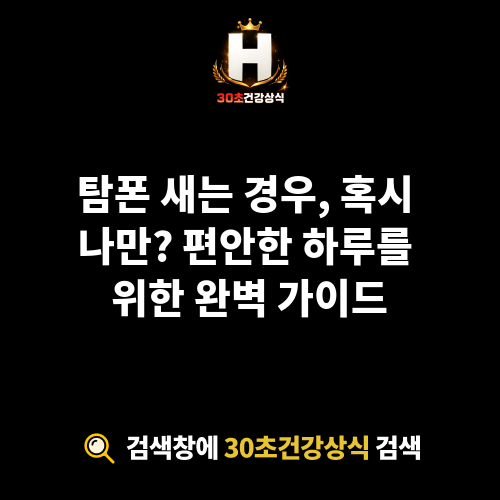 탐폰 새는 경우