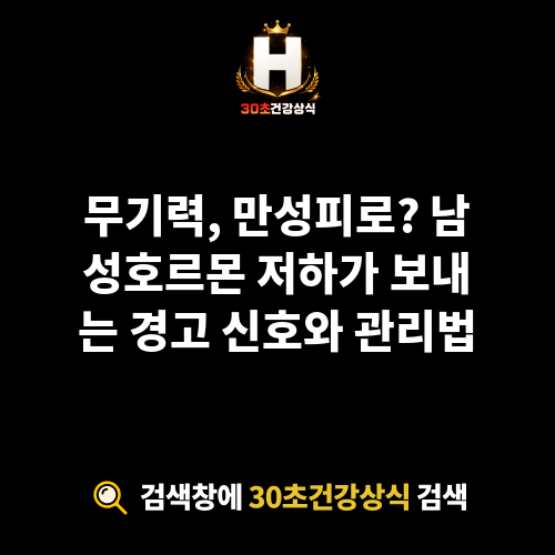 남성호르몬 저하
